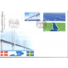 Sverige 2000. Øresundsforbindelsen. AFA 2107-09 postfrisk stemplet  hæfte FDC parstykkke