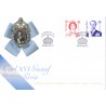 Sverige 2000. Kong Carl og Dr. Silvia. AFA 2120-21 postfrisk stemplet  hæfte FDC parstykkke