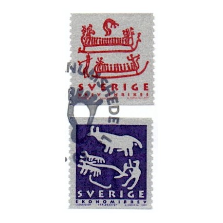 Sverige 2001. Kultur- og naturarv II. AFA 2143-4, postfrisk  parstykke stemplet  hæfte FDC parstykkke