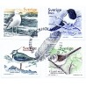 Sverige 2001. Fugle. AFA 2152-55, postfrisk stemplet  hæfte FDC parstykkke