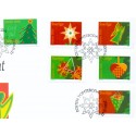 Sverige 2001. Julefrimærke. AFA 2188-93, postfrisk   stemplet  hæfte FDC parstykkke