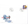 Sverige 2002. Ishockey VM 2002. AFA 2194, postfrisk   stemplet  hæfte FDC parstykkke