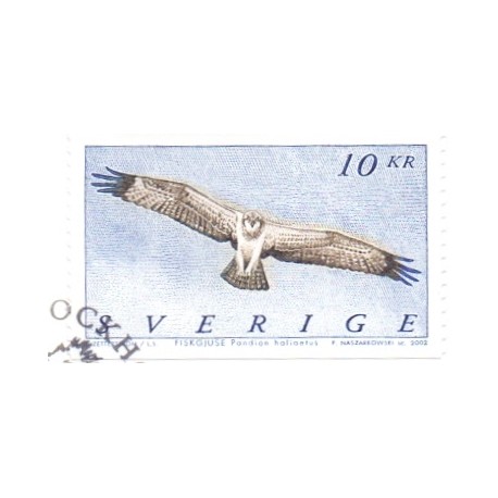 Sverige 2002. Fiskeørn. AFA 2202, postfrisk  stemplet  hæfte FDC parstykkke