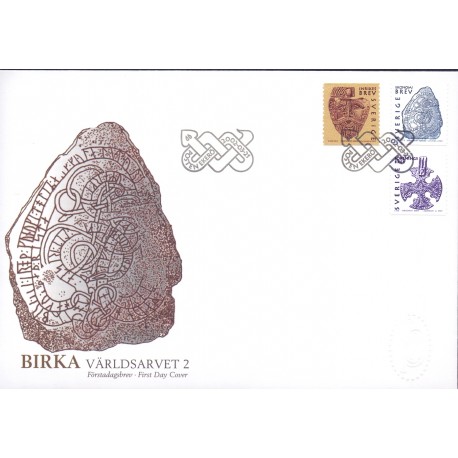 Sverige 2002. Kultur- og naturarv II. AFA 2210-12, postfrisk   stemplet  hæfte FDC parstykkke