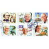 Sverige 2002. Gastronomi. AFA 2232-37, postfrisk sammentryk  stemplet  hæfte FDC parstykkke