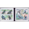 Sverige 2002. Motorcykelsport. AFA 2240-47, i postfrisk sammentryk  stemplet  hæfte FDC parstykkke