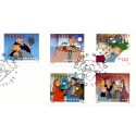 Sverige 2002. Julefrimærker. AFA 2254-58,  postfrisk  stemplet  hæfte FDC parstykkke