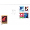 Sverige 2003. Europamærker / CEPT. AFA 2263-66,  postfrisk sammentryk stemplet  hæfte FDC parstykkke