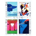 Sverige 2003. Europamærker / CEPT. AFA 2263-66,  postfrisk sammentryk stemplet  hæfte FDC parstykkke