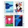 Sverige 2003. Europamærker / CEPT. AFA 2263-66,  postfrisk sammentryk stemplet  hæfte FDC parstykkke