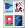 Sverige 2003. Europamærker / CEPT. AFA 2263-66,  postfrisk sammentryk stemplet  hæfte FDC parstykkke