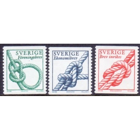 Sverige 2003. Knob. AFA 2267-69,  postfrisk stemplet  hæfte FDC parstykkke