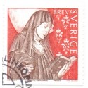 Sverige 2003. Hellige Birgitta. AFA 2270,  postfrisk  stemplet  hæfte FDC parstykkke