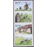 Sverige 2003. Kultur- og naturarv. AFA 2271-74,  postfrisk sammentryk stemplet  hæfte FDC parstykkke