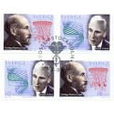 Sverige 2003. Spanske Nobelpristager. AFA 2281-82, i postfrisk parstykker stemplet  hæfte FDC parstykkke