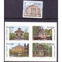 Sverige 2003. Lysthuse. AFA 2283-87,  postfrisk stemplet  hæfte FDC parstykkke