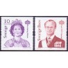 Sverige 2003. Kong Carl og Dr. Silvia. AFA 2293-4,  postfrisk stemplet  hæfte FDC parstykkke