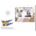Sverige 2003. Østindien søfarer. AFA 2295-98,  postfrisk miniark stemplet  hæfte FDC parstykkke