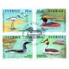 Sverige 2003. Strand- og søfugle. AFA 2299-2302,  postfrisk sammentryk stemplet  hæfte FDC parstykkke