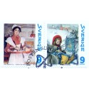 Sverige 2003. Jul i Sunborn. AFA 2310-11,  postfrisk parstykke stemplet  hæfte FDC parstykkke