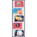Sverige 2004. Blomster. AFA nr. 2312-16,  postfrisk stemplet  hæfte FDC parstykkke