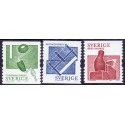 Sverige 2004. Træværktøj. AFA nr. 2321-23,  postfrisk sammentryk stemplet  hæfte FDC parstykkke