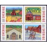 Sverige 2004. Verdensarv Falum. AFA nr. 2324-27,  postfrisk sammentryk stemplet  hæfte FDC parstykkke