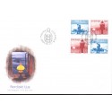 Sverige 2004. Nordisk lys. AFA nr. 2340-41, i postfrisk sammentryk stemplet  hæfte FDC parstykkke