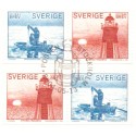 Sverige 2004. Nordisk lys. AFA nr. 2340-41, i postfrisk sammentryk stemplet  hæfte FDC parstykkke