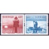 Sverige 2004. Nordisk lys. AFA nr. 2340-41, i postfrisk sammentryk stemplet  hæfte FDC parstykkke