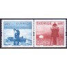 Sverige 2004. Nordisk lys. AFA nr. 2340-41, i postfrisk sammentryk stemplet  hæfte FDC parstykkke