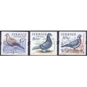 Sverige 2004. Duer. AFA nr. 2346-8,  postfrisk  sammentryk stemplet  hæfte FDC parstykkke