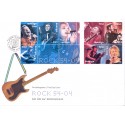 Sverige 2004. Rockens 50 års jubi. AFA nr. 2352-55,  postfrisk sammentryk stemplet  hæfte FDC parstykkke