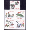 Sverige 2004. Julemærke. AFA nr. 2365-69,  postfrisk  sammentryk stemplet  hæfte FDC parstykkke