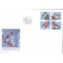 Sverige 2004. Fugle. AFA nr. 2370-73, i postfrisk sammentryk stemplet  hæfte FDC parstykkke