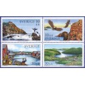 Sverige 2005. Verdensarv Kyster. AFA nr. 2384-87, i postfrisk sammentryk stemplet  hæfte FDC parstykkke