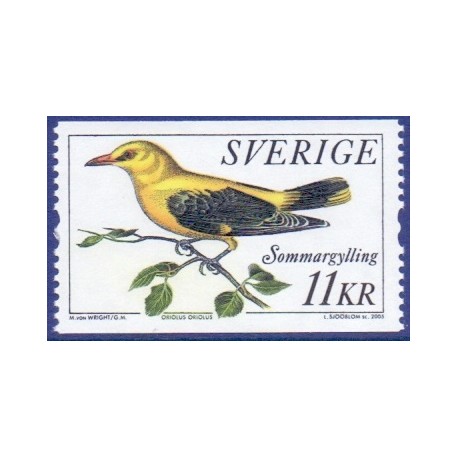 Sverige 2005. Pirol. AFA nr. 2397, postfrisk  sammentryk stemplet  hæfte FDC parstykkke