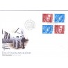 Sverige 2005. Dag Hammerskjolds fødsel. AFA nr. 2398-99, postfrisk  parstykker sammentryk stemplet  hæfte FDC parstykkke