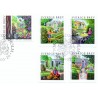 Sverige 2005. Sommermærker. AFA nr. 2400-04, postfrisk  sammentryk stemplet  hæfte FDC parstykkke
