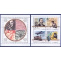 Sverige 2005. Svenske frimærker 150 år. AFA nr. 2405-12, postfrisk sammentryk  stemplet  hæfte FDC parstykkke