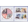 Sverige 2005. Svenske frimærker 150 år. AFA nr. 2405-12, postfrisk sammentryk  stemplet  hæfte FDC parstykkke
