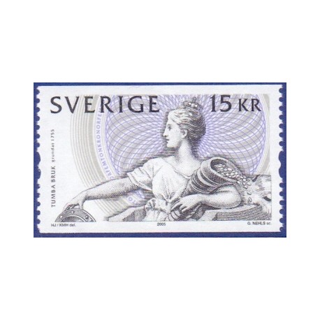 Sverige 2005. Trykkeriet Tumba Bruk. AFA nr. 2413, postfrisk sammentryk stemplet  hæfte FDC parstykkke