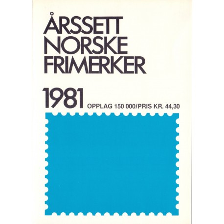 Norge Year set / Årsmappe 1981