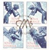 Sverige 2005. Musicerende engle. AFA nr. 2437-40, postfrisk sammentryk stemplet  hæfte FDC parstykkke