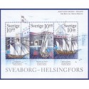 Sverige 2006. Sveaborg. AFA nr. 2461-63, postfrisk miniark sammentryk stemplet  hæfte FDC parstykkke