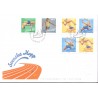 Sverige 2006. EM i atletik. AFA nr. 2464-67, postfriske parstykker sammentryk stemplet  hæfte FDC parstykkke