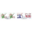 Sverige 2006. Komponister. AFA nr. 2473-75, postfrisk parstykker sammentryk stemplet  hæfte FDC parstykkke