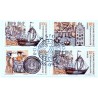 Sverige 2006. Hansestæderne. AFA nr. 2477-79, postfrisk sammentryk stemplet  hæfte FDC parstykkke