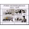 Færøerne 2014. 100 året siden WWI. AFA nr. 813 Postfrisk miniark stemplet