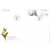Sverige 2007. Carl von Linnés fødsel. AFA nr. 2497-98, postfrisk sammentryk stemplet  hæfte FDC parstykkke